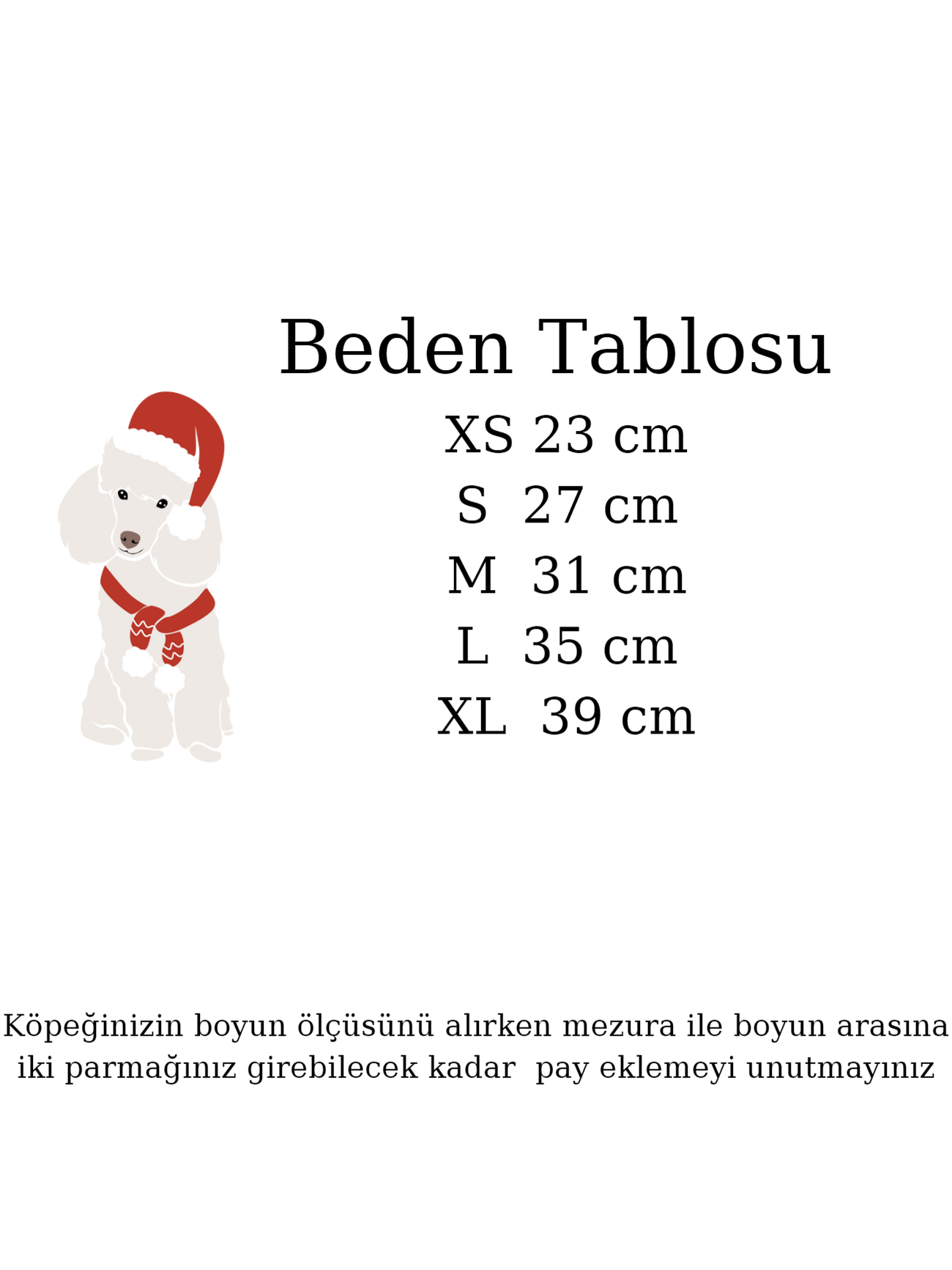 Yılbaşı Temalı Köpek Kolyesi