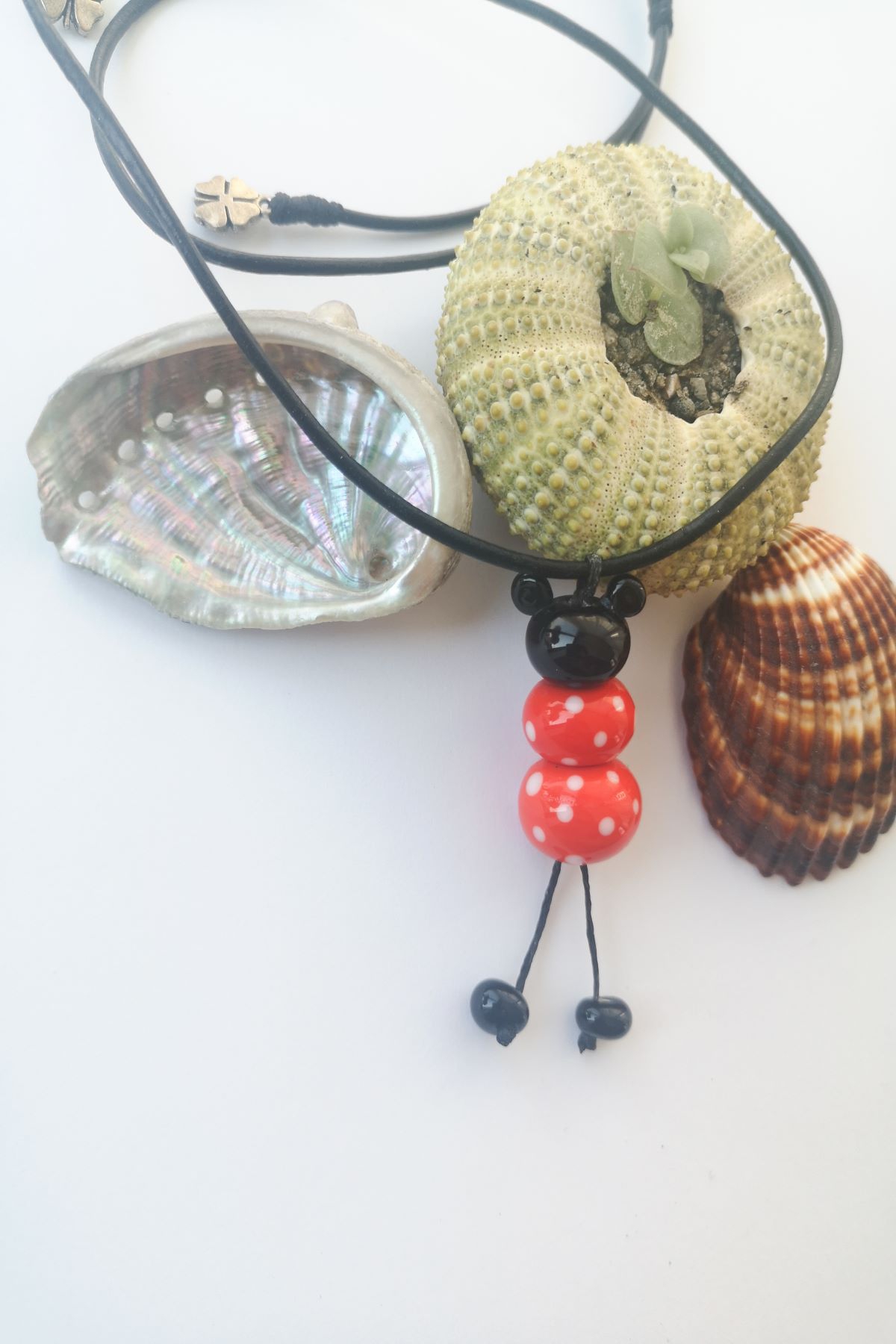 Murano Minnie mouse Kolye