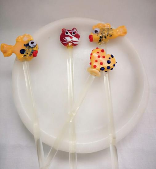 Balık Kedi Aşkı Kokteyl Karıştırma Çubuğu