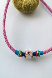Çiçekli Kordon Kolyeler