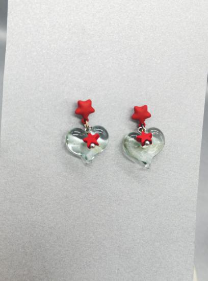 Murano Kalp Yıldızlı Küpe
